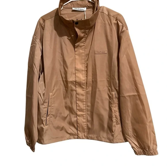 Madhappy nylon oversized full zip jacket caramel sizes medium unisex - Picture 3 of 8
